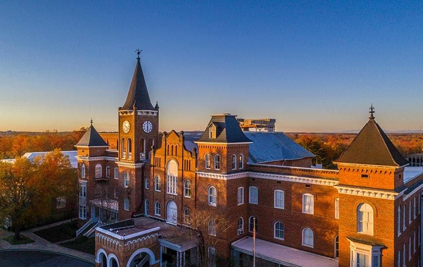 aerial view Wilson hall